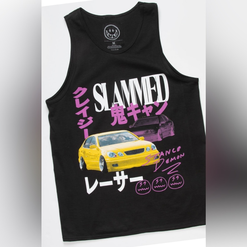 Car Tank top graphic.